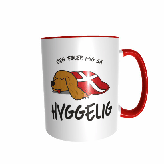 Hygge Hundetasse Cocker Spaniel Dänemark mit Wunschname