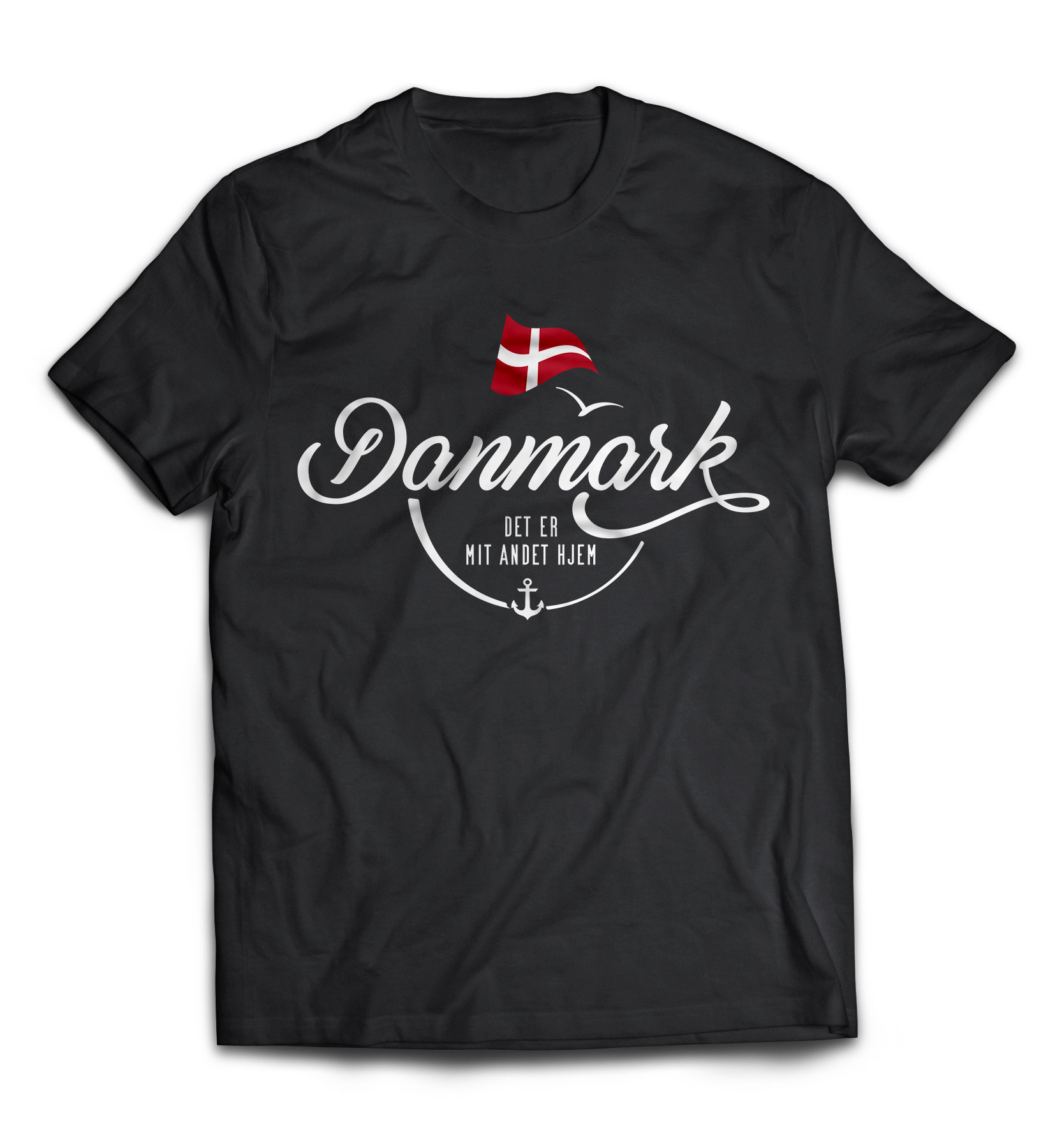 Dänemark - Meine zweite Heimat - T-Shirt "Danmark"