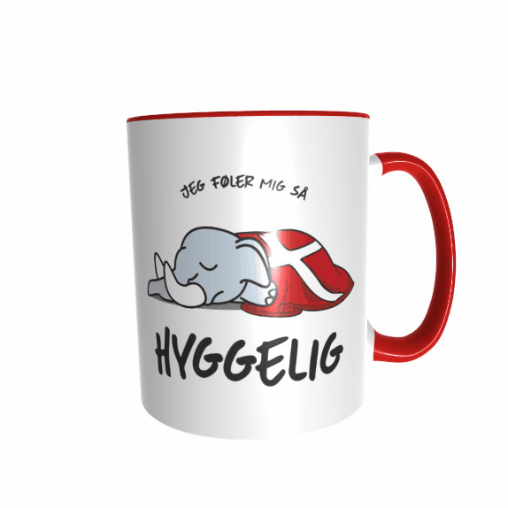 Hygge Tiertasse Elefant Dänemark mit Wunschname