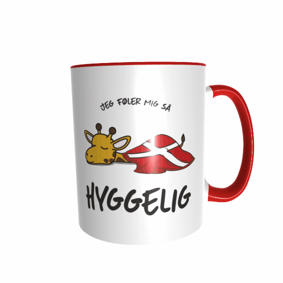 Hygge Tiertasse Giraffe Dänemark mit Wunschname