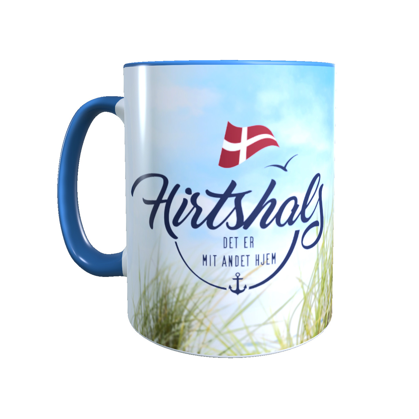 Dänemark - Meine zweite Heimat - Tasse "Hirtshals" Dünenmotiv