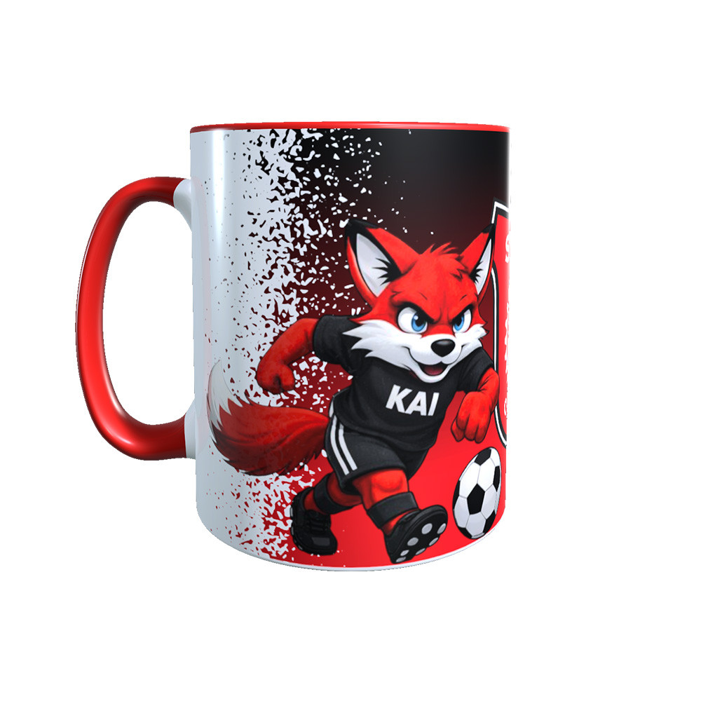 SV IKA Maskottchen - Tasse "KAI" - Rot - Farbverlauf