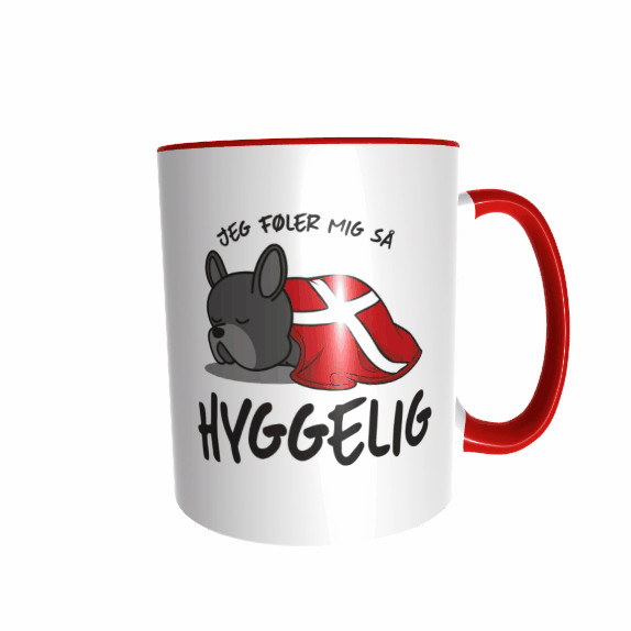 Hygge Hundetasse Französische Bulldogge (schwarz) Dänemark mit Wunschname