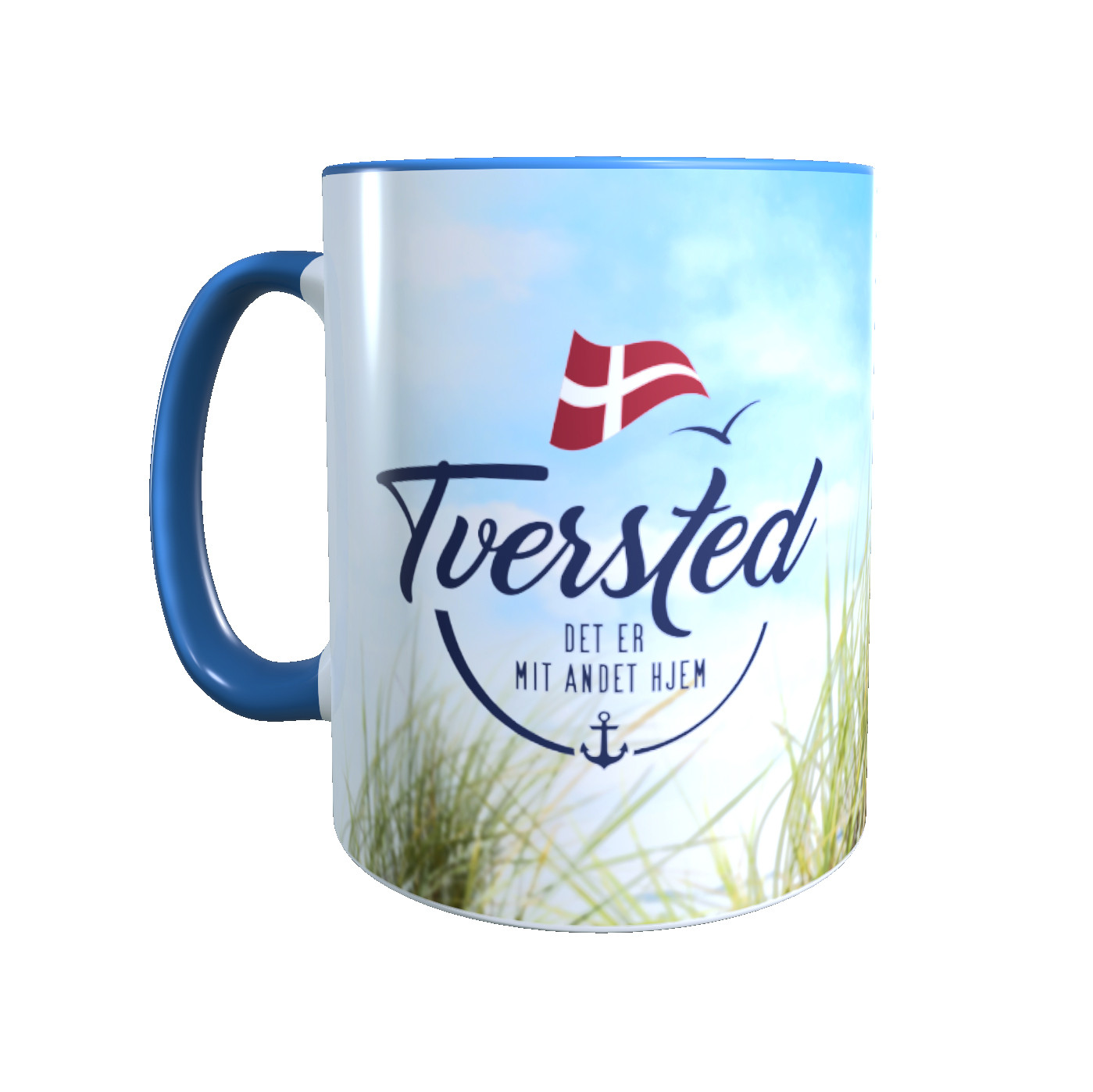 Dänemark - Meine zweite Heimat - Tasse "Tversted" Dünenmotiv