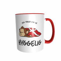 Hygge Tiertasse Affe Dänemark mit Wunschname