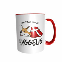 Hygge Hundetasse Corgi Dänemark mit Wunschname