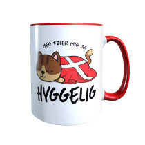 Hygge Miezetasse Munchkin (braun) Dänemark mit Wunschname