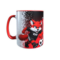 SV IKA Maskottchen - Tasse "KAI" - Rot - Farbverlauf