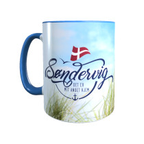 Dänemark - Meine zweite Heimat - Tasse "Søndervig" Dünenmotiv