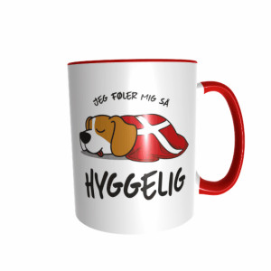 Hygge Hundetasse Beagle Dänemark mit Wunschname