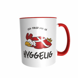 Hygge Tiertasse Hahn Dänemark mit Wunschname