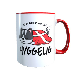 Hygge Miezetasse Munchkin (dunkelgrau) Dänemark mit Wunschname