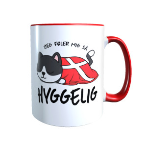 Hygge Miezetasse Munchkin (schwarz) Dänemark mit Wunschname