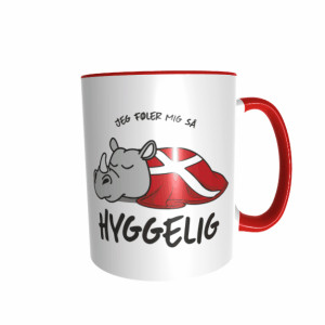 Hygge Tiertasse Nashorn Dänemark mit Wunschname