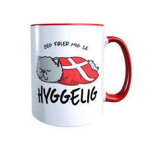 Hygge Miezetasse Perserkatze (grau) Dänemark mit Wunschname