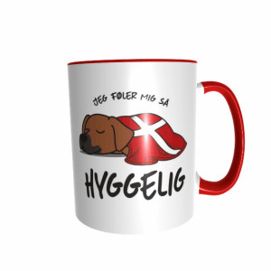 Hygge Hundetasse Rhodesian Ridgeback Dänemark mit Wunschname