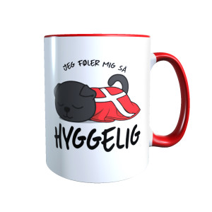 Hygge Miezetasse Schottische Faltohrkatze (schwarz) Dänemark mit Wunschname