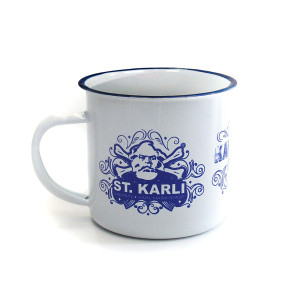 ST. KARLI Retro-Emailletasse