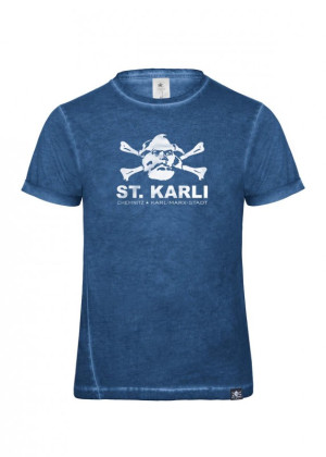 St. Karli Used Look Shirt "Blue Clash"