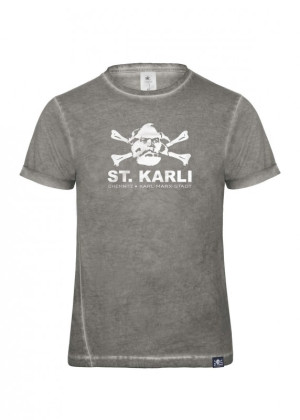 St. Karli Used Look Shirt "Grey Clash"