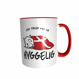 Hygge Hundetasse West Highland White Terrier Dänemark mit Wunschname